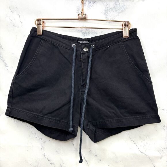 Tyte Jeans Vintage Y2k Black shorts Size 5 Small Drawstring Cali Surf Girl Baggy - Picture 1 of 15